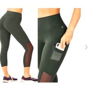 Fabletics “On the Go” capri Powerhold leggings with pockets